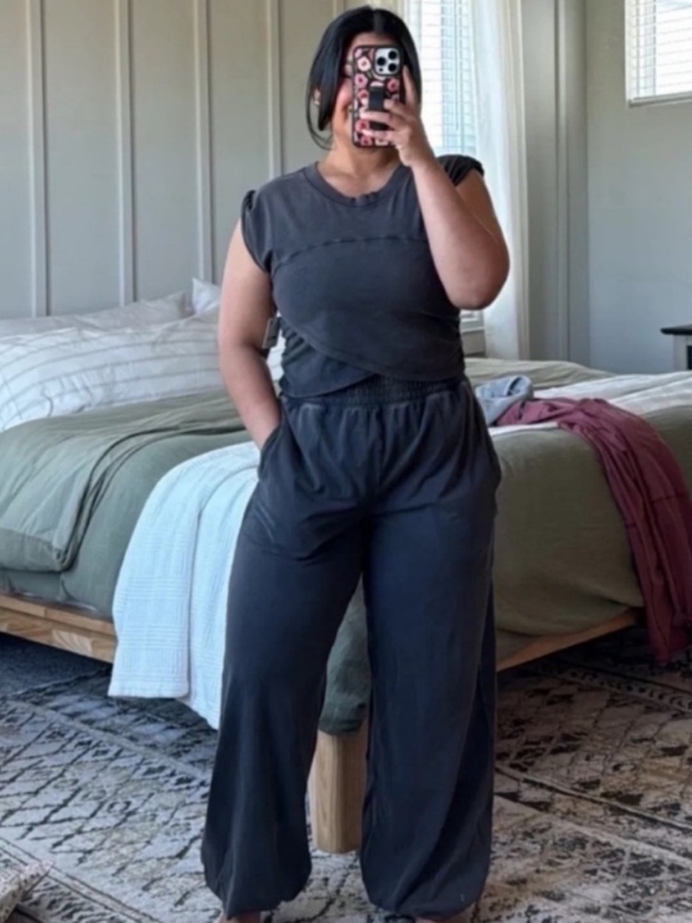 Free People Hot Shot Crossover Set in Black